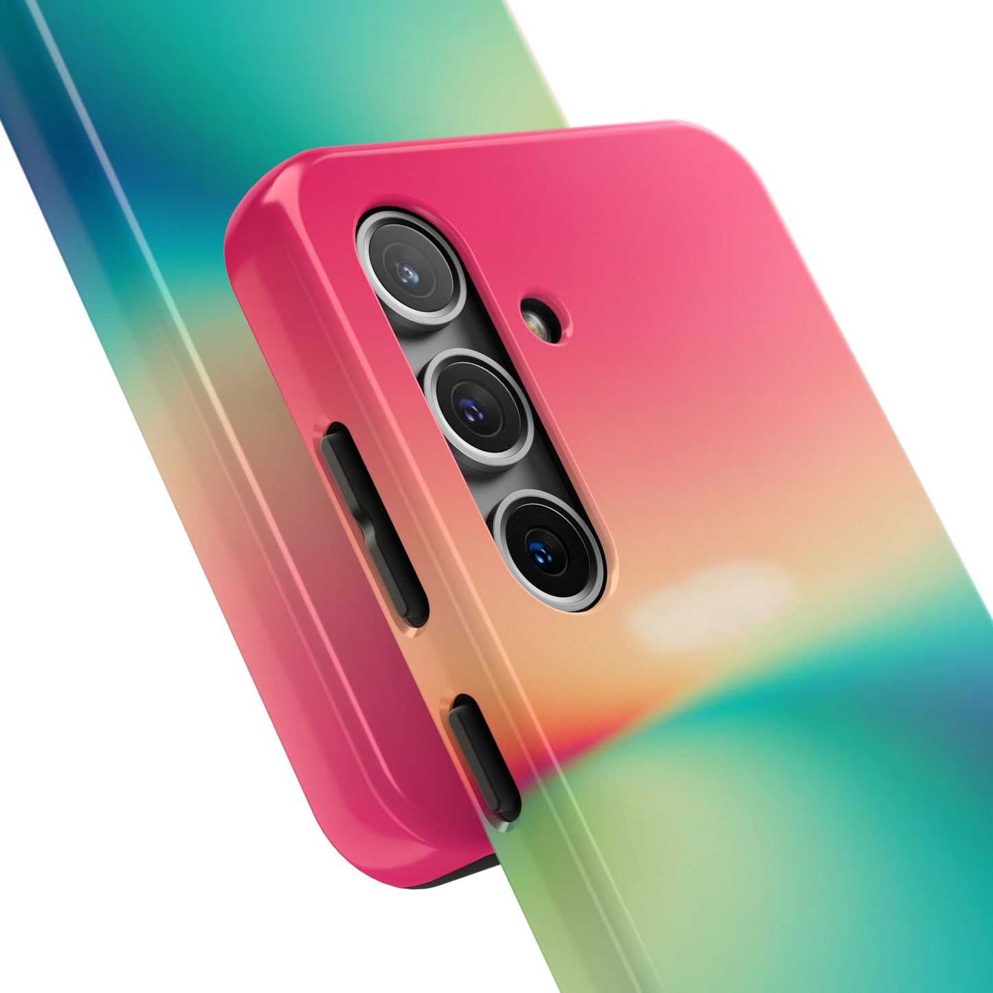 Pink,Green,Blue Gradient Tough Phone Cases Durable Cover, Gift for Nature Lovers, Eco-Friendly Phone Protection, Spring Accessories