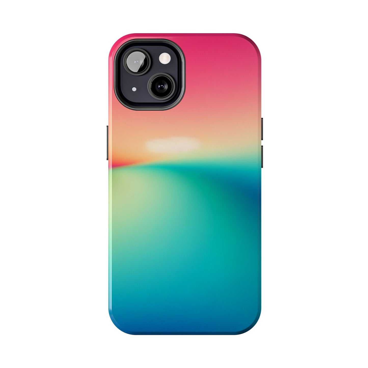 Pink,Green,Blue Gradient Tough Phone Cases Durable Cover, Gift for Nature Lovers, Eco-Friendly Phone Protection, Spring Accessories