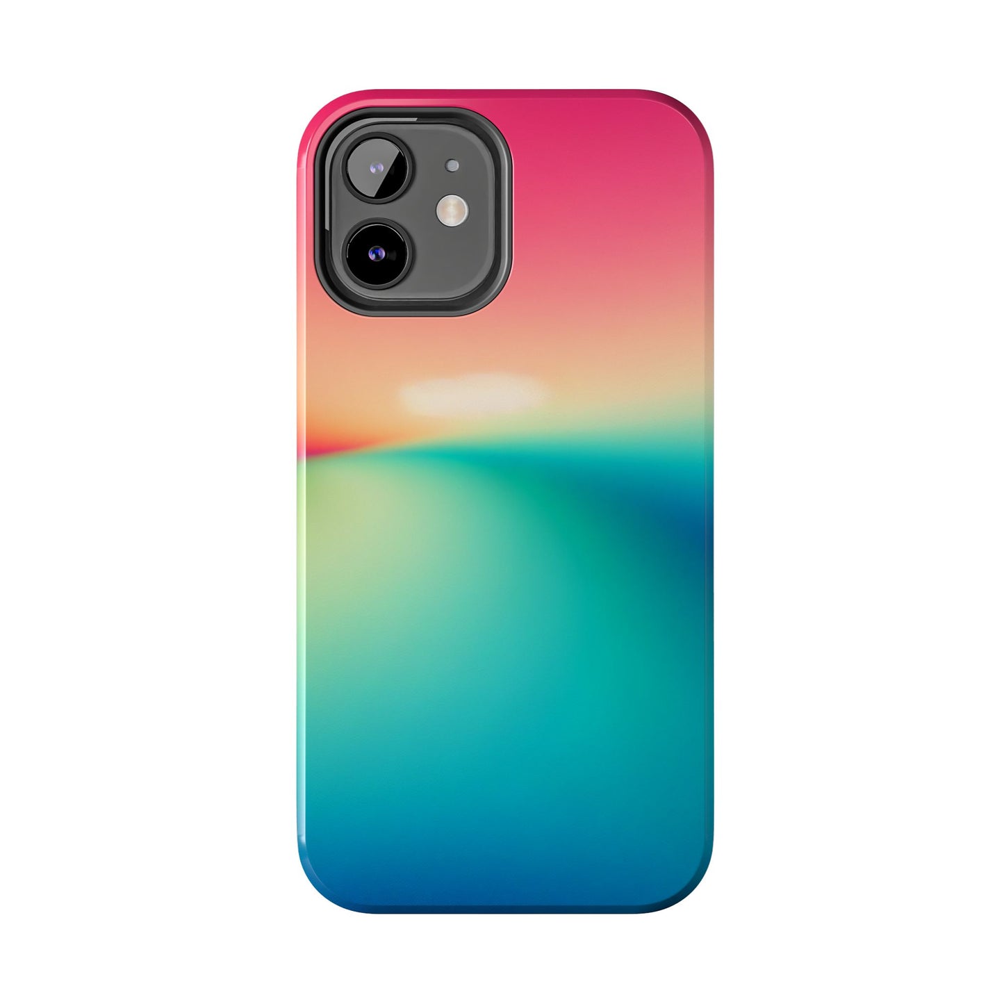 Pink,Green,Blue Gradient Tough Phone Cases Durable Cover, Gift for Nature Lovers, Eco-Friendly Phone Protection, Spring Accessories