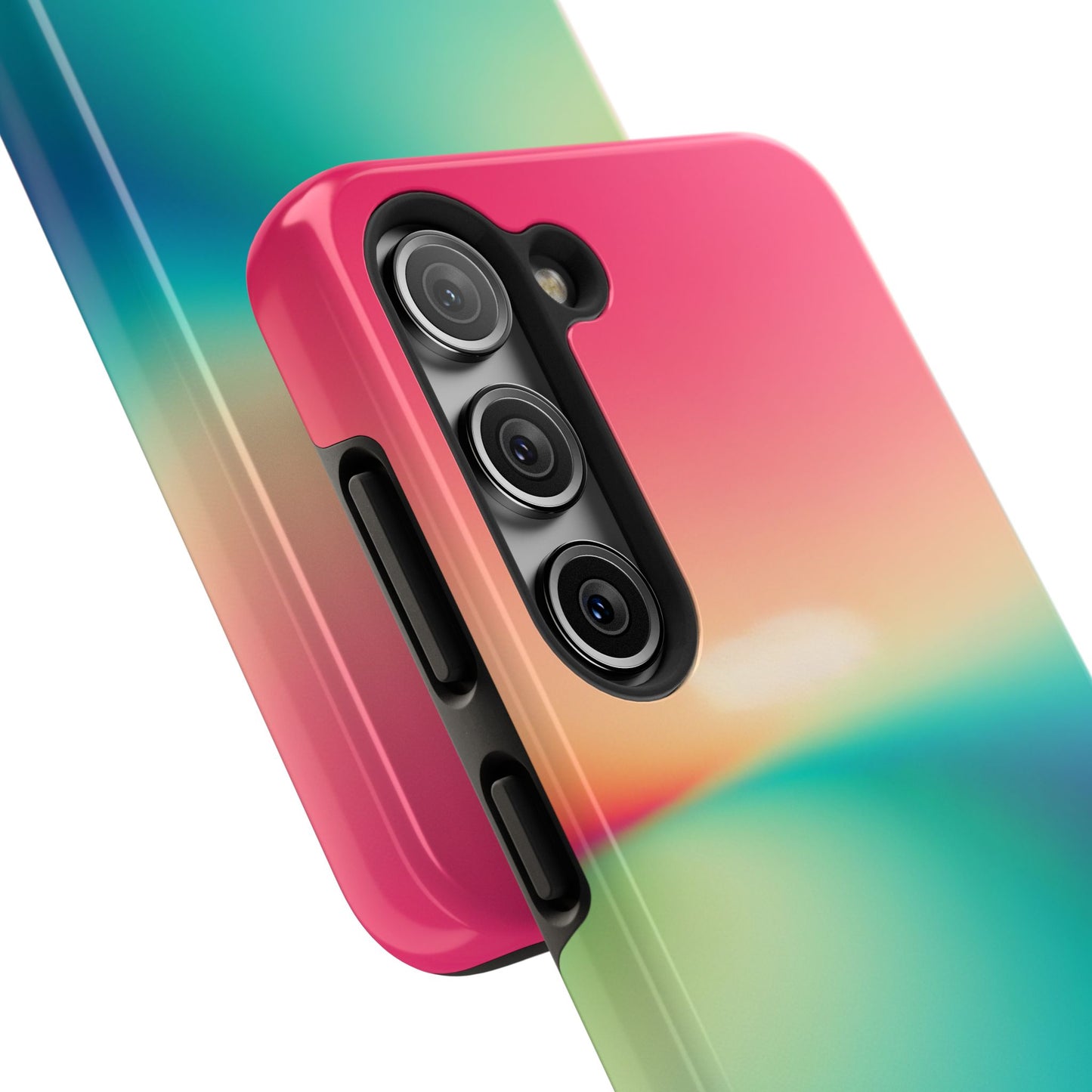Pink,Green,Blue Gradient Tough Phone Cases Durable Cover, Gift for Nature Lovers, Eco-Friendly Phone Protection, Spring Accessories