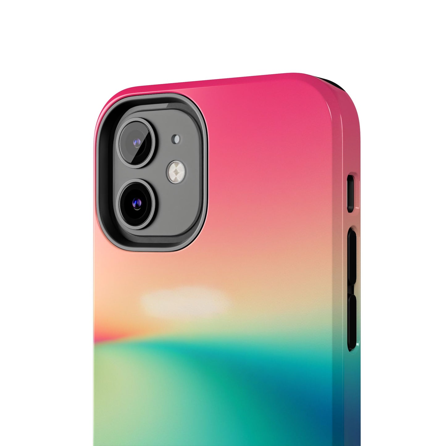 Pink,Green,Blue Gradient Tough Phone Cases Durable Cover, Gift for Nature Lovers, Eco-Friendly Phone Protection, Spring Accessories