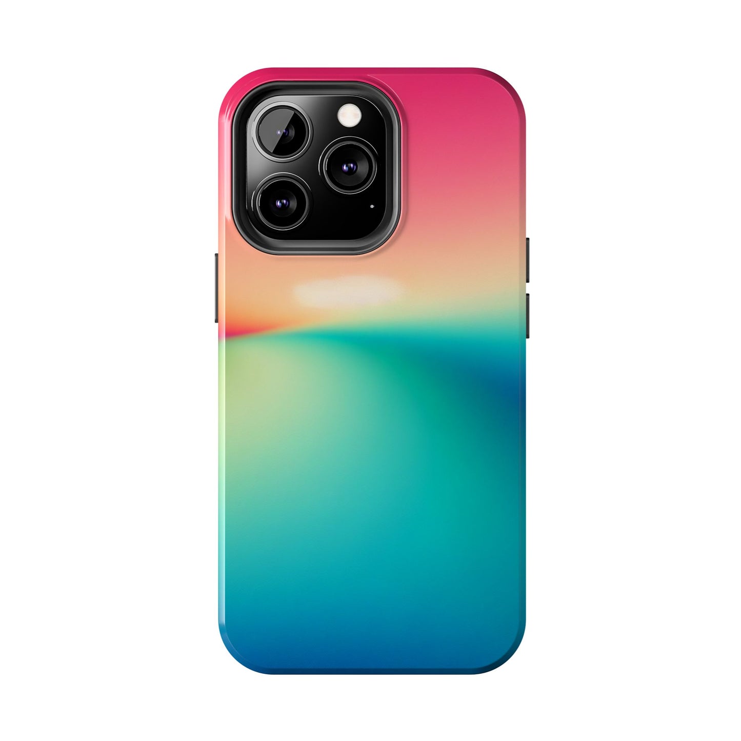 Pink,Green,Blue Gradient Tough Phone Cases Durable Cover, Gift for Nature Lovers, Eco-Friendly Phone Protection, Spring Accessories