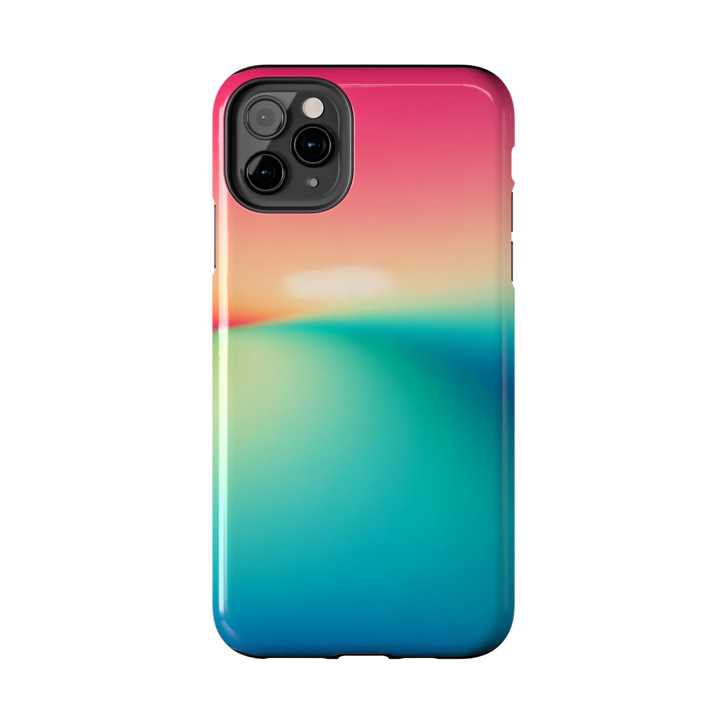 Pink,Green,Blue Gradient Tough Phone Cases Durable Cover, Gift for Nature Lovers, Eco-Friendly Phone Protection, Spring Accessories