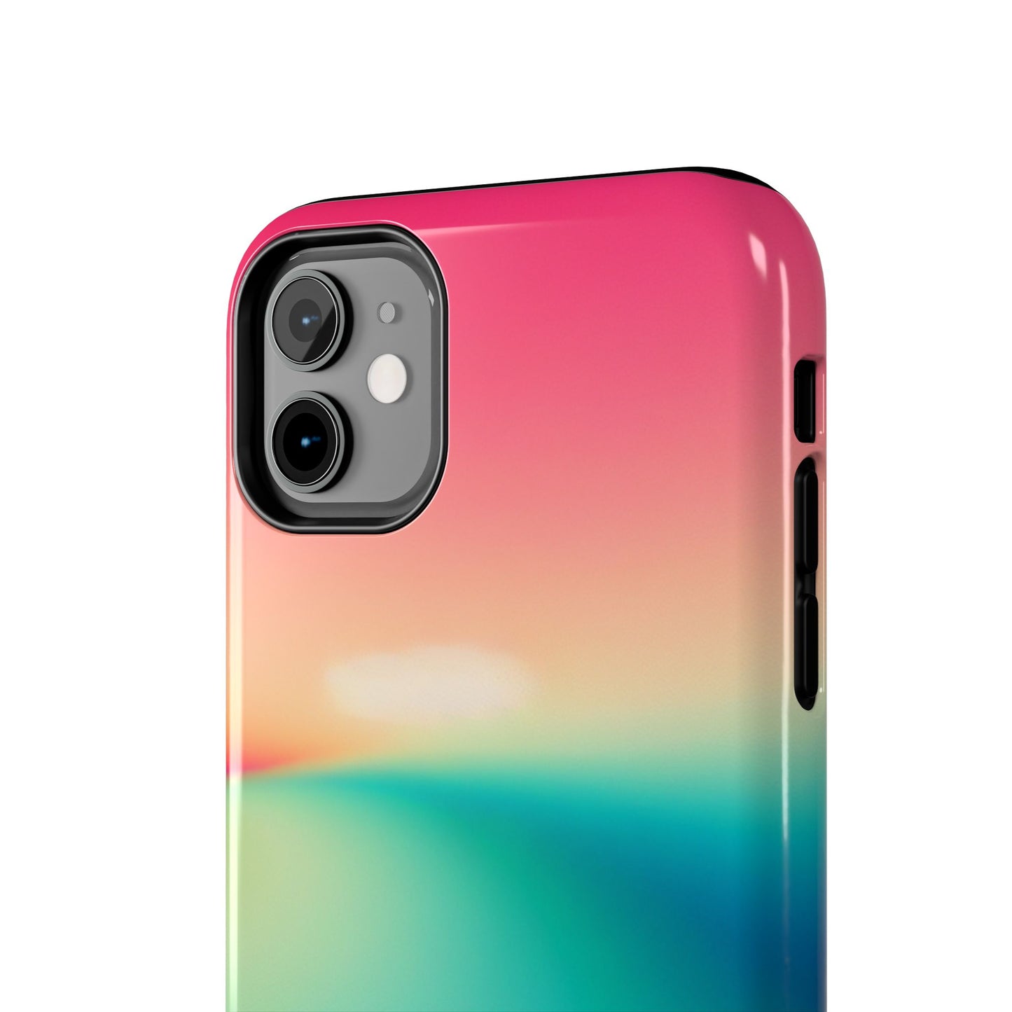 Pink,Green,Blue Gradient Tough Phone Cases Durable Cover, Gift for Nature Lovers, Eco-Friendly Phone Protection, Spring Accessories