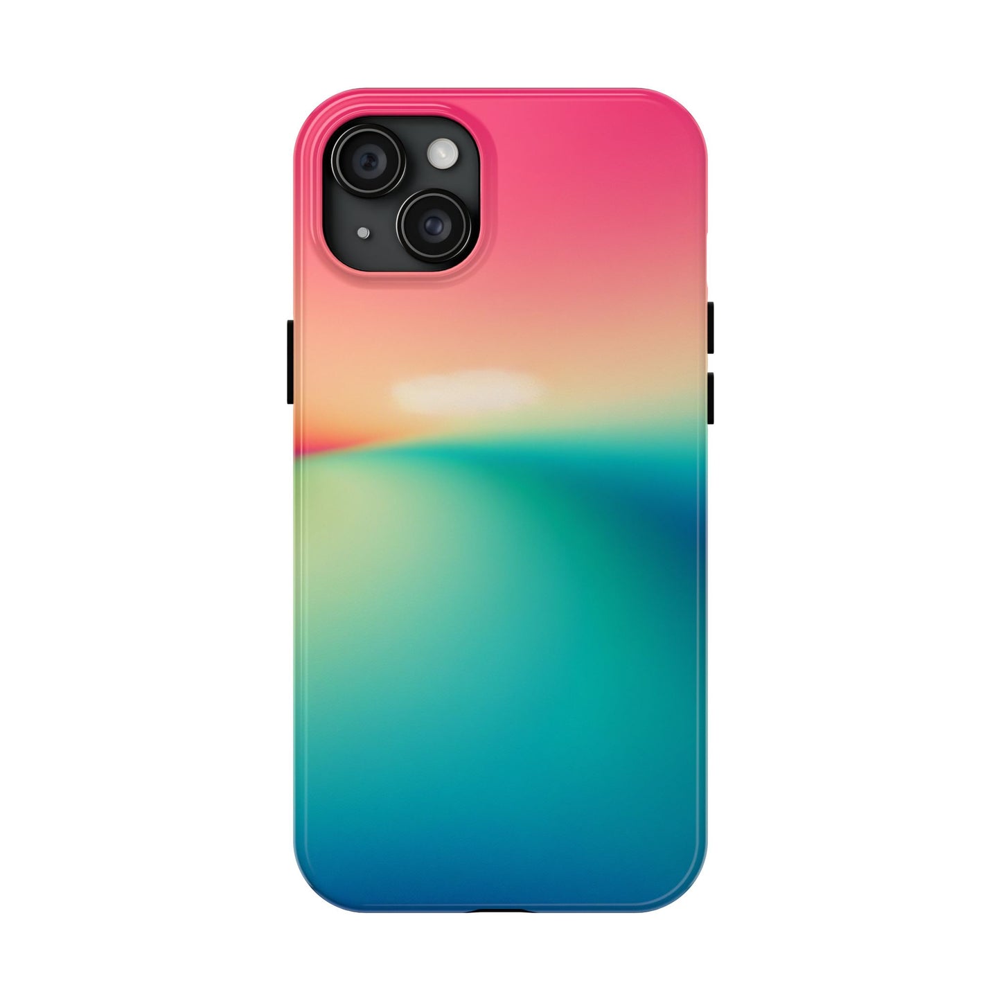 Pink,Green,Blue Gradient Tough Phone Cases Durable Cover, Gift for Nature Lovers, Eco-Friendly Phone Protection, Spring Accessories