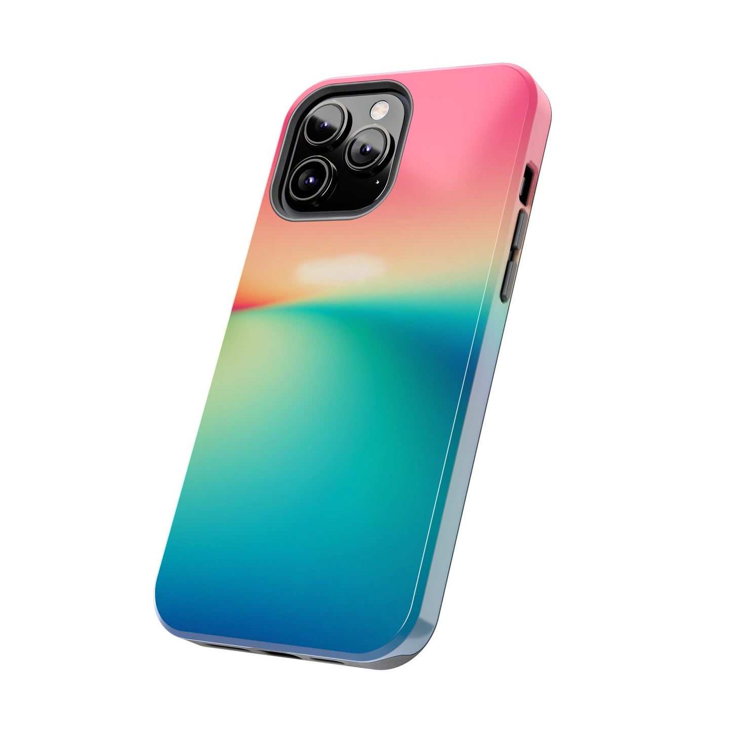 Pink,Green,Blue Gradient Tough Phone Cases Durable Cover, Gift for Nature Lovers, Eco-Friendly Phone Protection, Spring Accessories