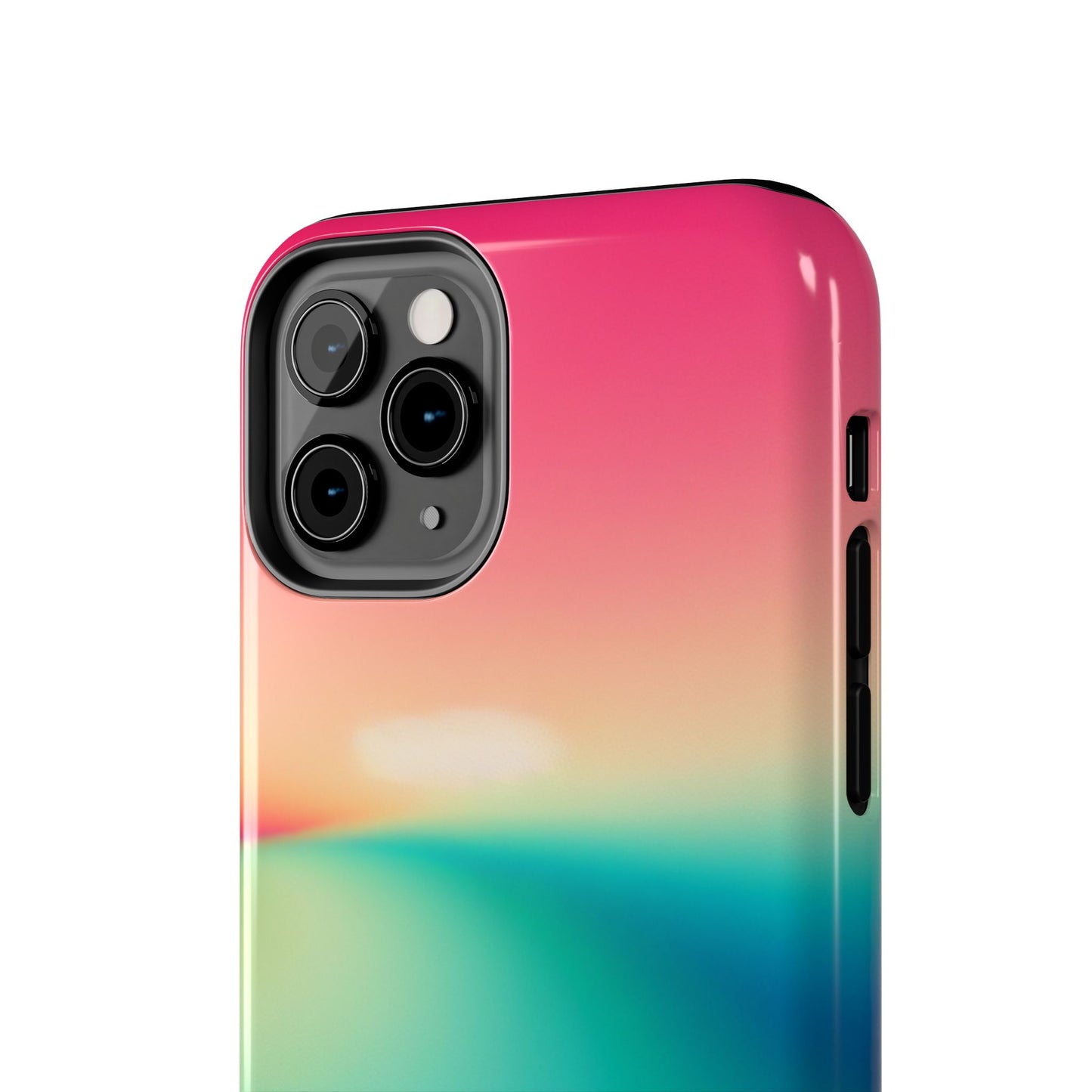 Pink,Green,Blue Gradient Tough Phone Cases Durable Cover, Gift for Nature Lovers, Eco-Friendly Phone Protection, Spring Accessories
