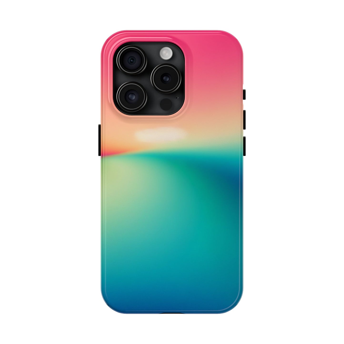 Pink,Green,Blue Gradient Tough Phone Cases Durable Cover, Gift for Nature Lovers, Eco-Friendly Phone Protection, Spring Accessories