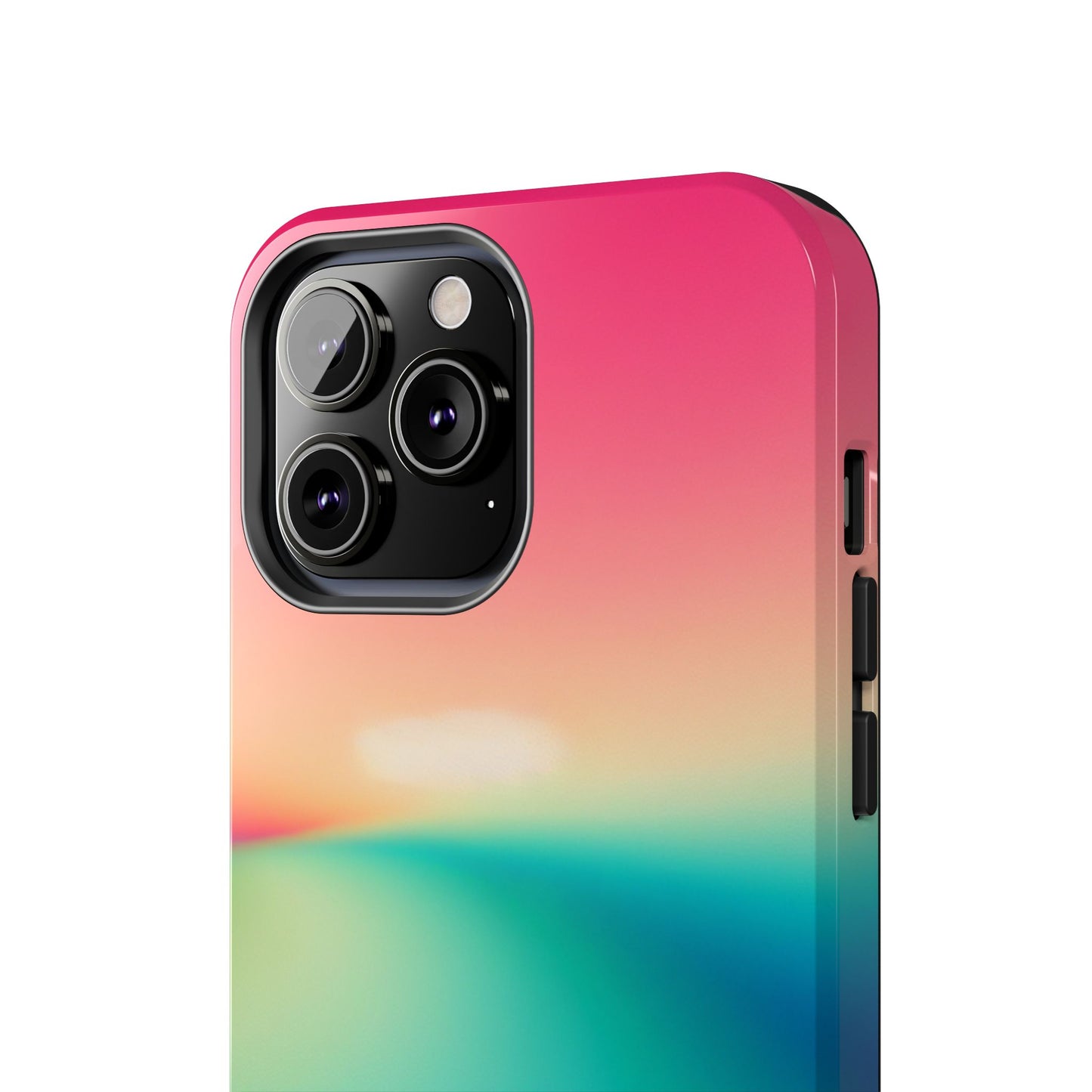 Pink,Green,Blue Gradient Tough Phone Cases Durable Cover, Gift for Nature Lovers, Eco-Friendly Phone Protection, Spring Accessories