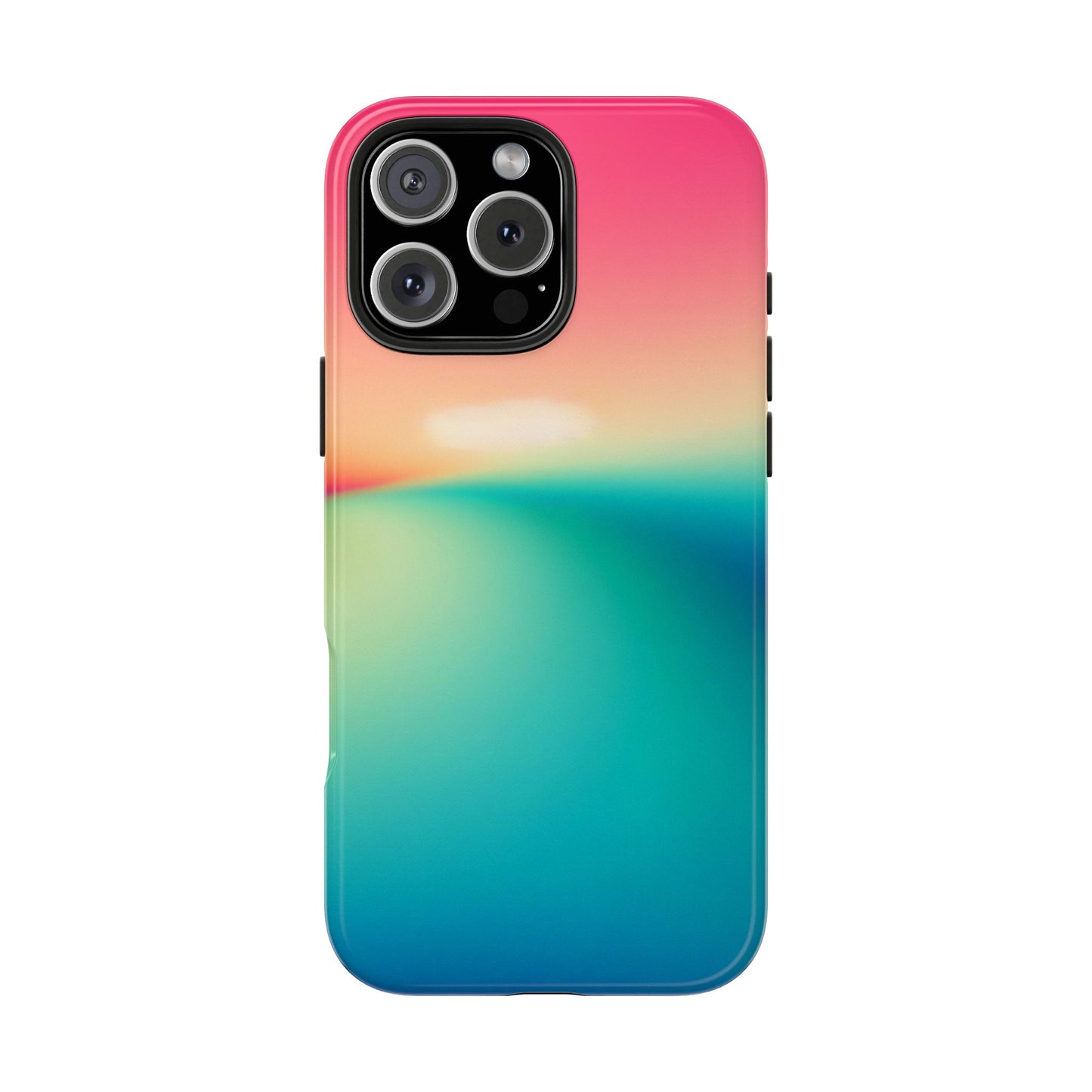 Pink,Green,Blue Gradient Tough Phone Cases Durable Cover, Gift for Nature Lovers, Eco-Friendly Phone Protection, Spring Accessories