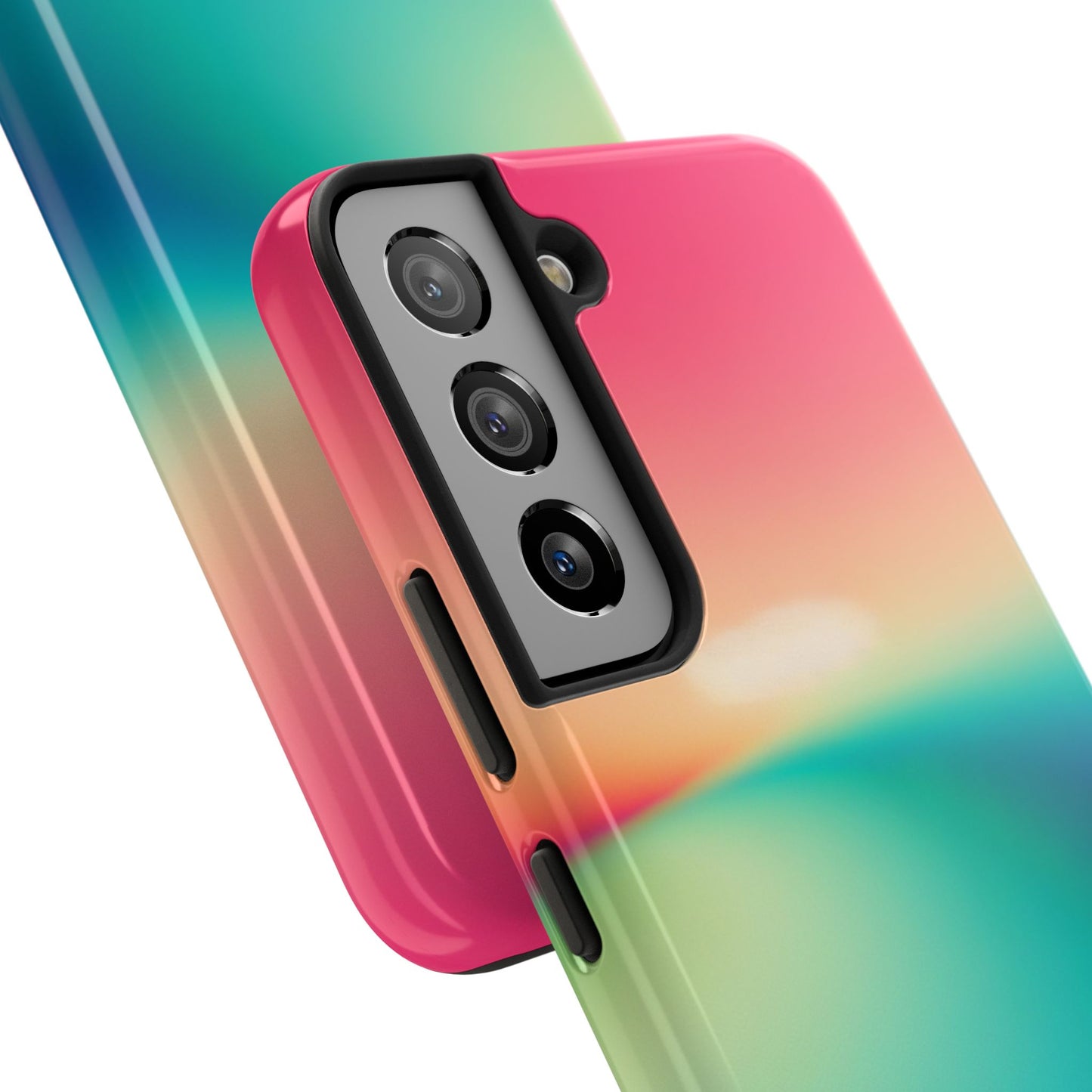 Pink,Green,Blue Gradient Tough Phone Cases Durable Cover, Gift for Nature Lovers, Eco-Friendly Phone Protection, Spring Accessories