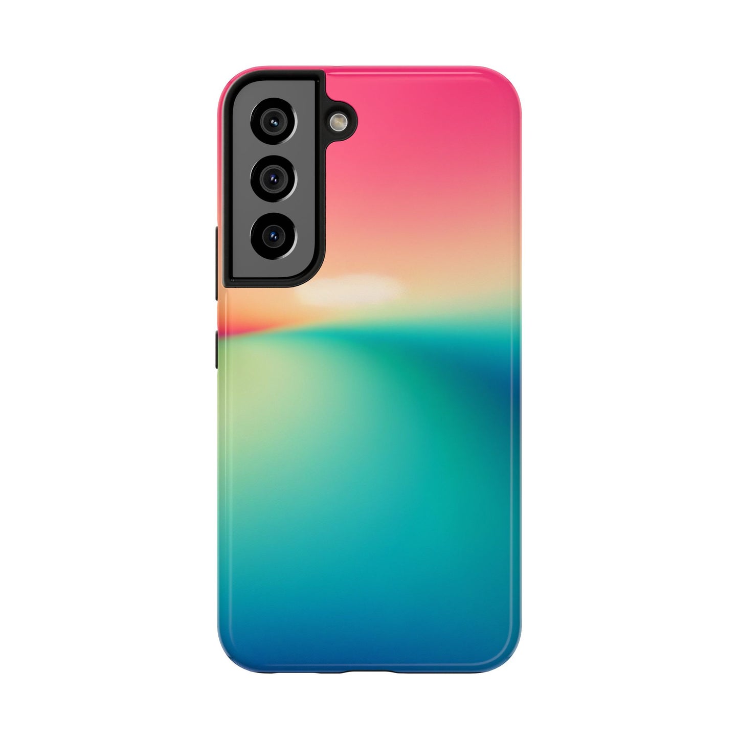 Pink,Green,Blue Gradient Tough Phone Cases Durable Cover, Gift for Nature Lovers, Eco-Friendly Phone Protection, Spring Accessories