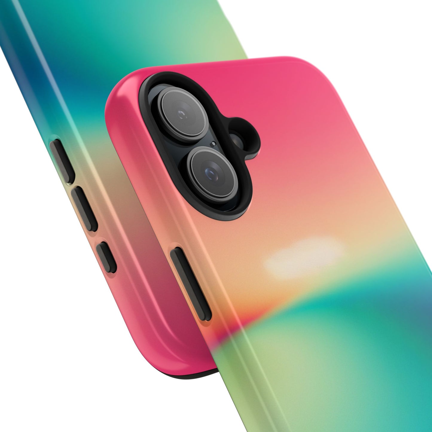 Pink,Green,Blue Gradient Tough Phone Cases Durable Cover, Gift for Nature Lovers, Eco-Friendly Phone Protection, Spring Accessories