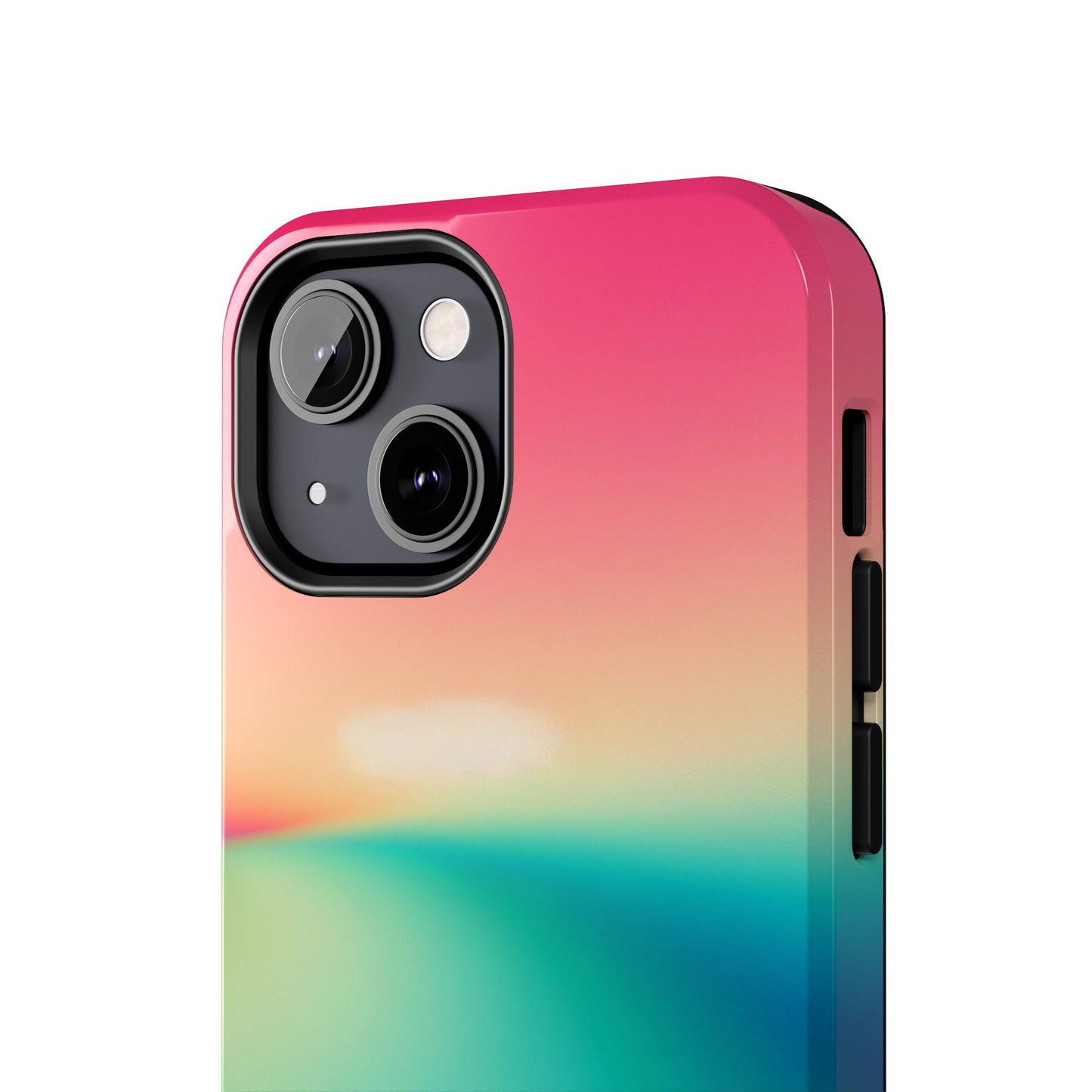 Pink,Green,Blue Gradient Tough Phone Cases Durable Cover, Gift for Nature Lovers, Eco-Friendly Phone Protection, Spring Accessories