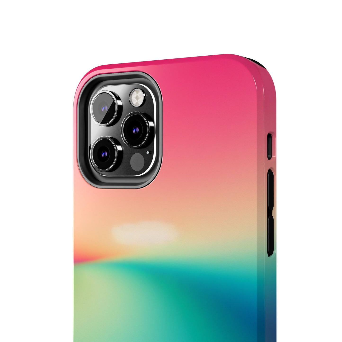 Pink,Green,Blue Gradient Tough Phone Cases Durable Cover, Gift for Nature Lovers, Eco-Friendly Phone Protection, Spring Accessories