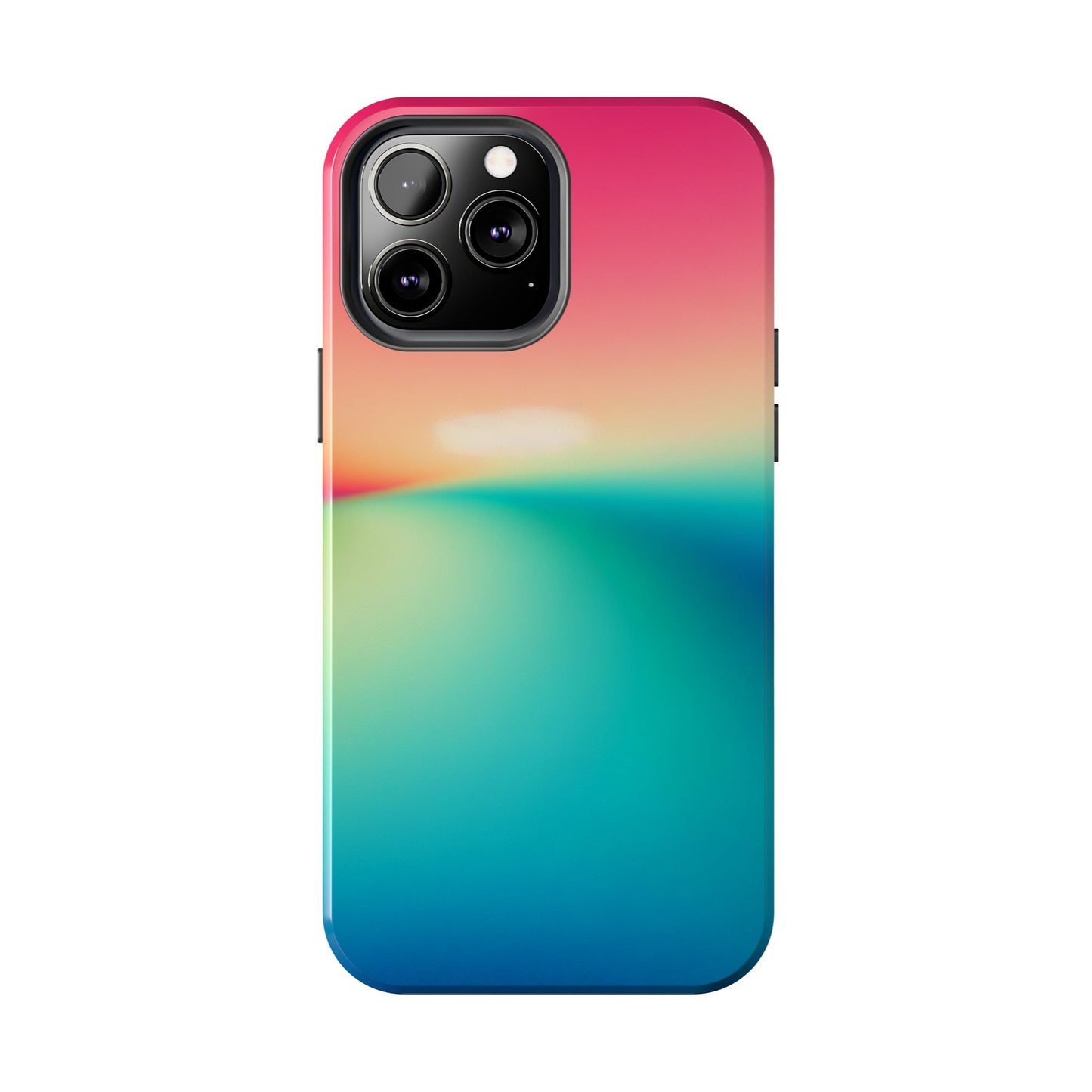 Pink,Green,Blue Gradient Tough Phone Cases Durable Cover, Gift for Nature Lovers, Eco-Friendly Phone Protection, Spring Accessories