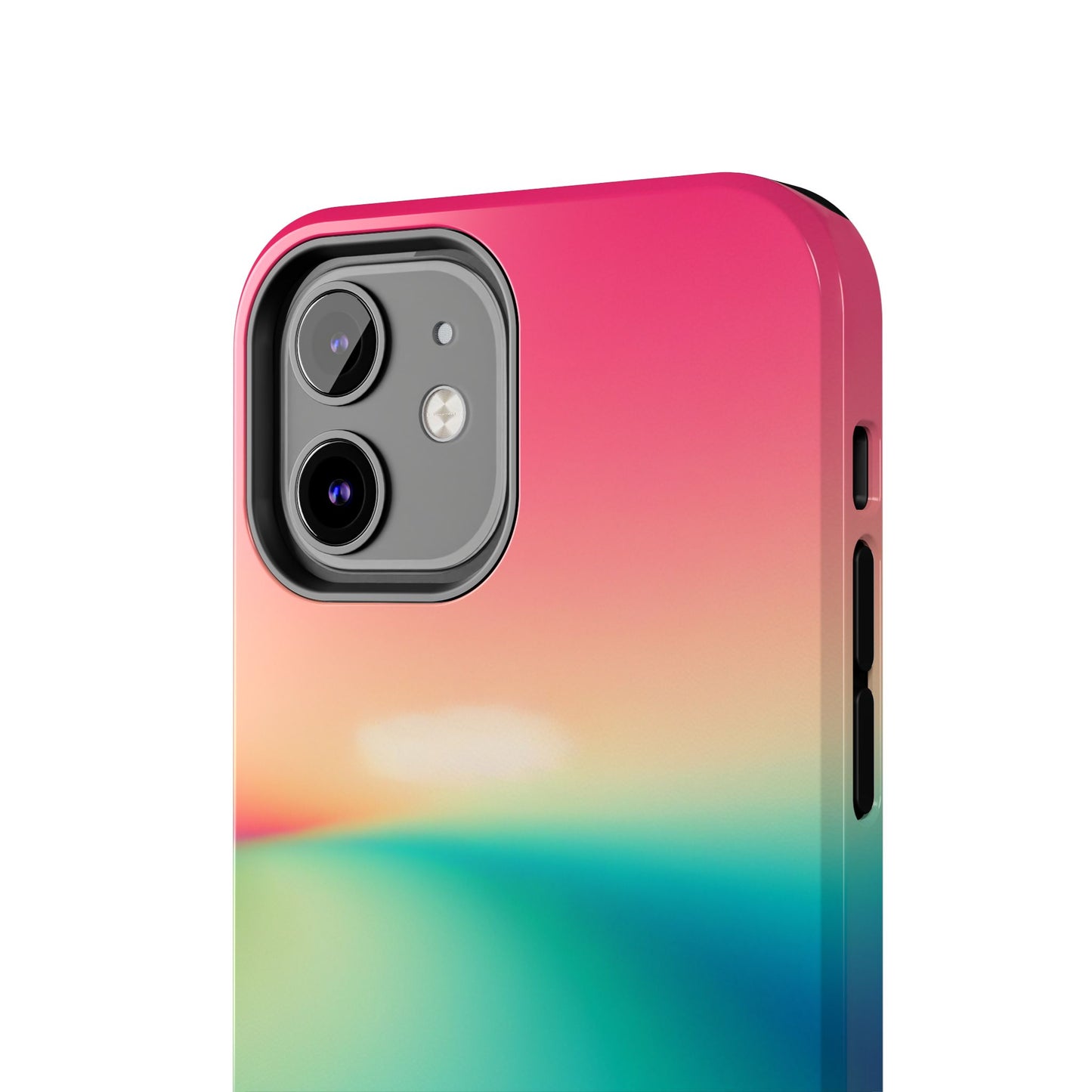 Pink,Green,Blue Gradient Tough Phone Cases Durable Cover, Gift for Nature Lovers, Eco-Friendly Phone Protection, Spring Accessories