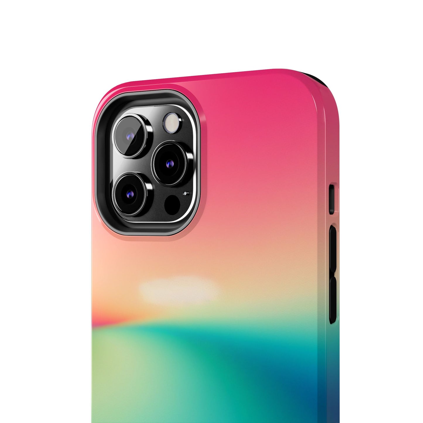 Pink,Green,Blue Gradient Tough Phone Cases Durable Cover, Gift for Nature Lovers, Eco-Friendly Phone Protection, Spring Accessories
