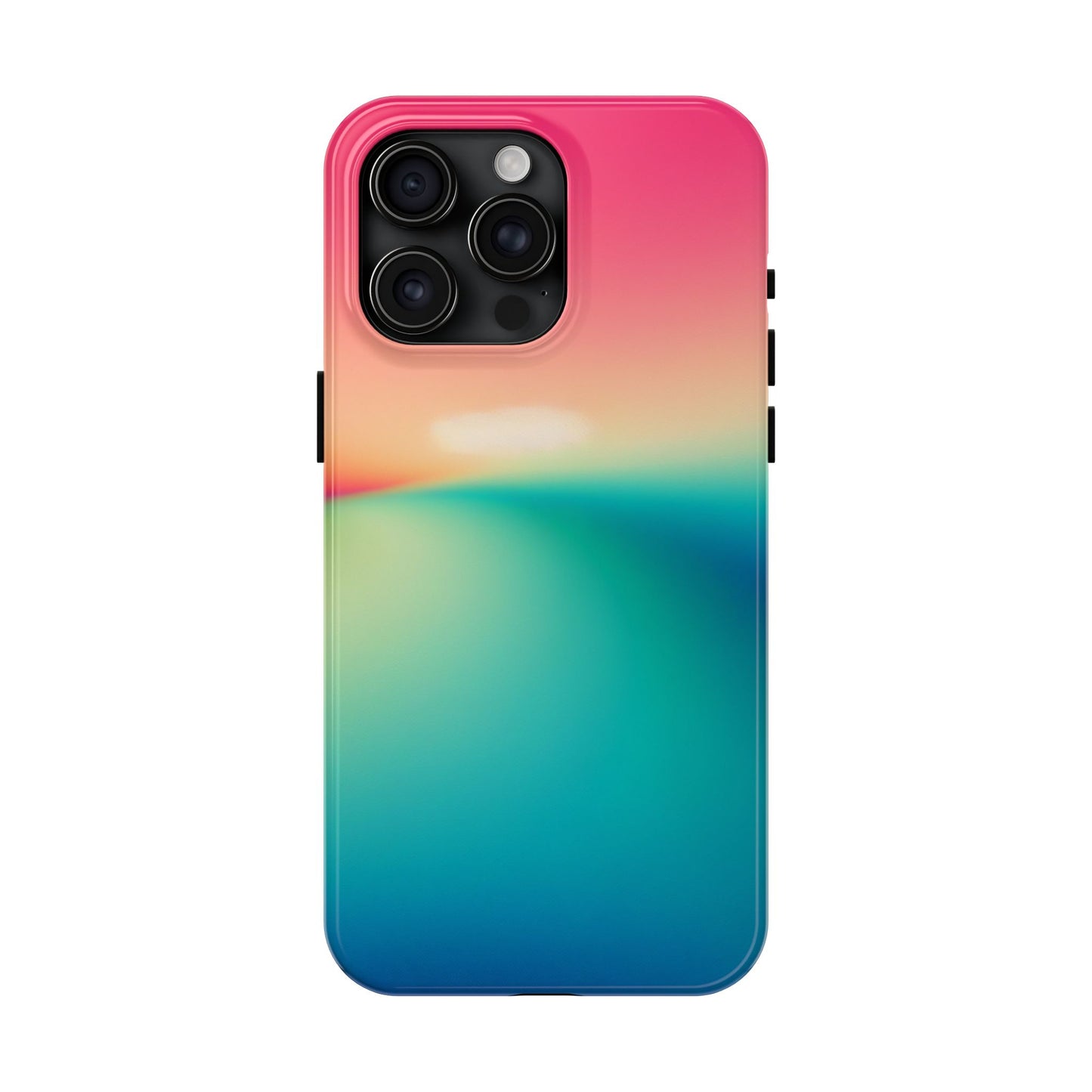 Pink,Green,Blue Gradient Tough Phone Cases Durable Cover, Gift for Nature Lovers, Eco-Friendly Phone Protection, Spring Accessories