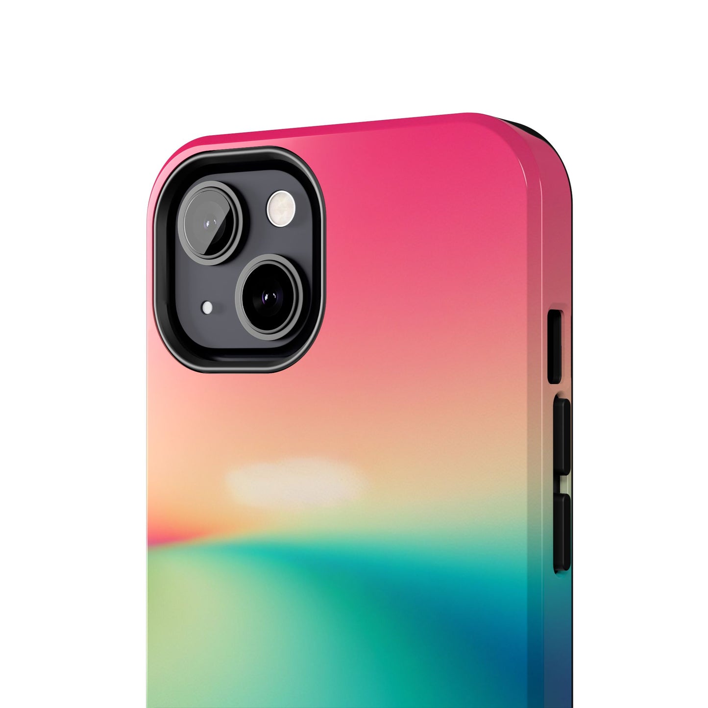Pink,Green,Blue Gradient Tough Phone Cases Durable Cover, Gift for Nature Lovers, Eco-Friendly Phone Protection, Spring Accessories