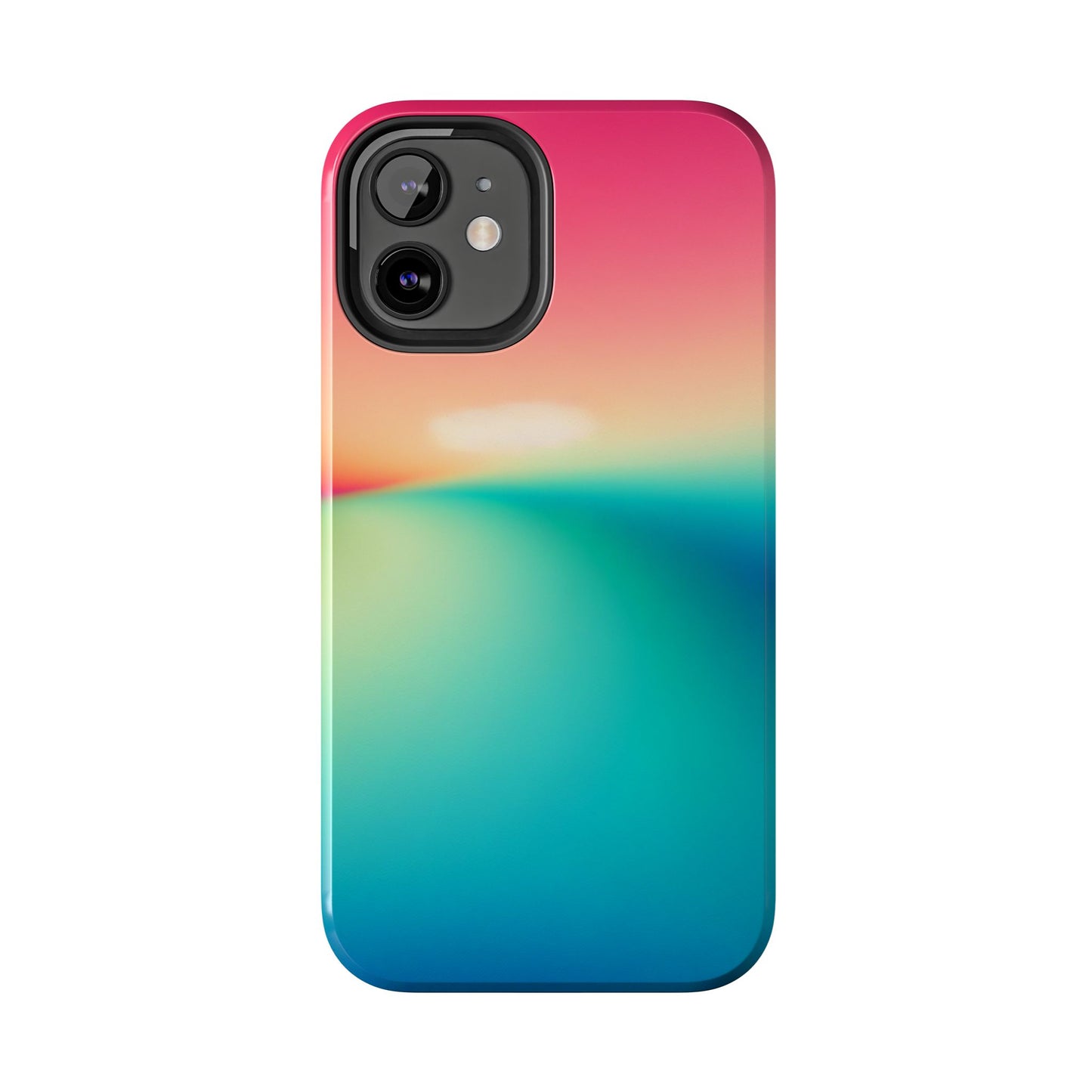 Pink,Green,Blue Gradient Tough Phone Cases Durable Cover, Gift for Nature Lovers, Eco-Friendly Phone Protection, Spring Accessories