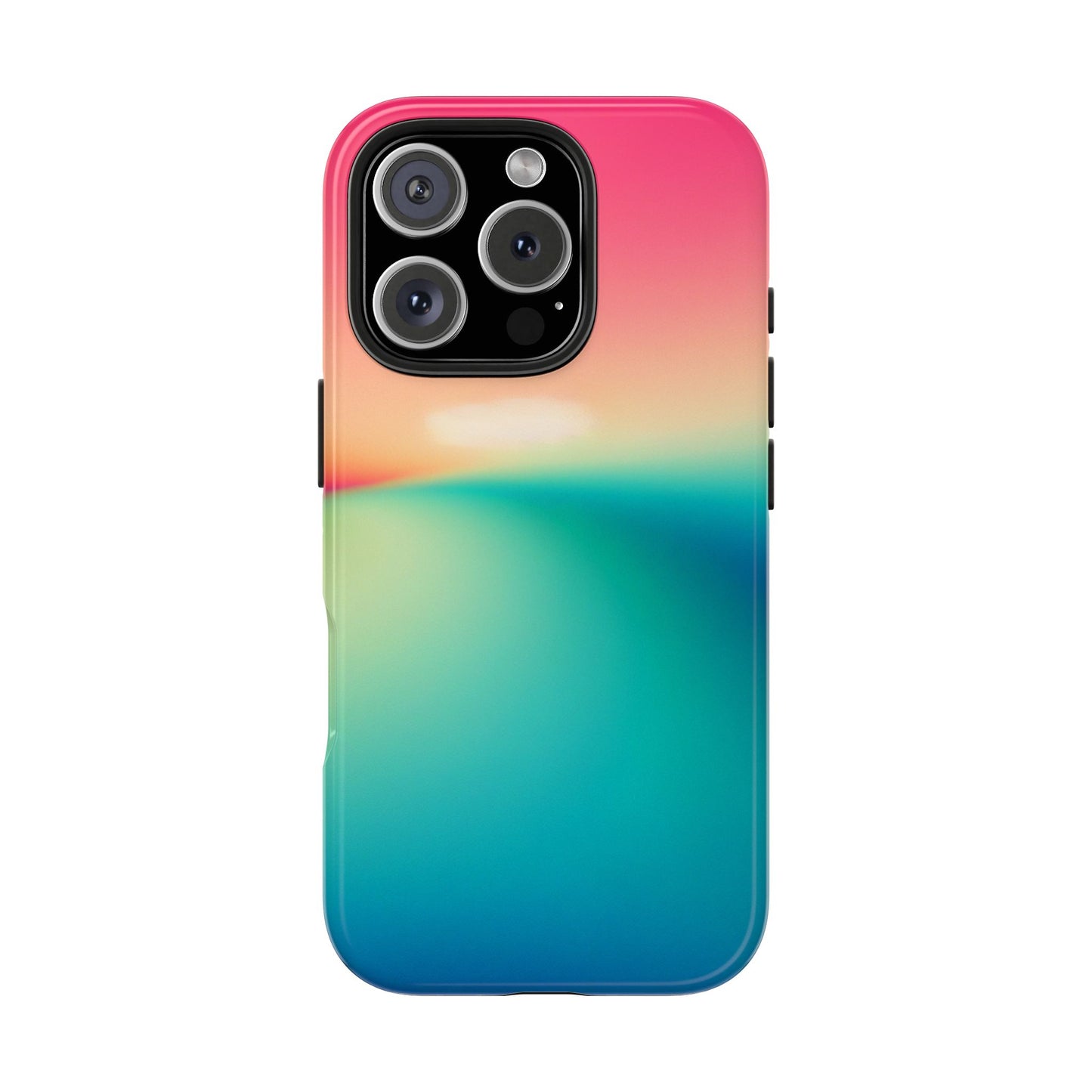 Pink,Green,Blue Gradient Tough Phone Cases Durable Cover, Gift for Nature Lovers, Eco-Friendly Phone Protection, Spring Accessories