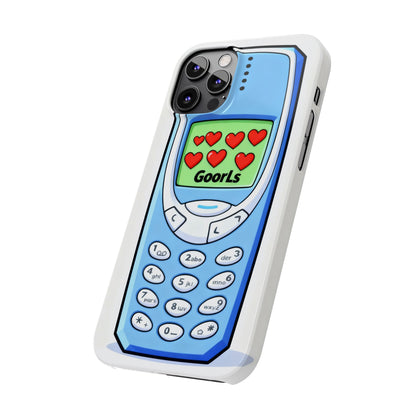 Retro Phone Slim Case | 'Goorls' Pixel Heart
