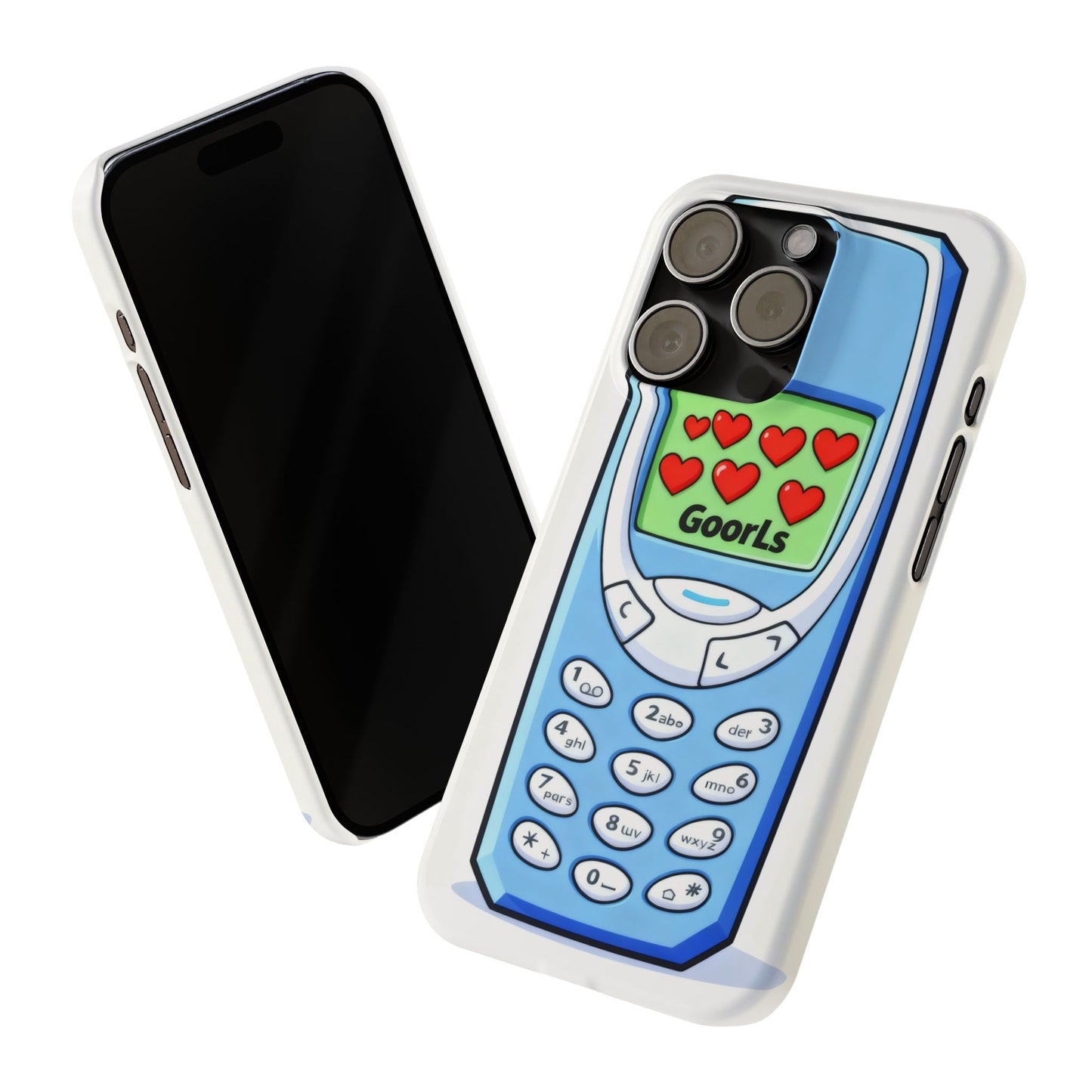 Retro Phone Slim Case | 'Goorls' Pixel Heart