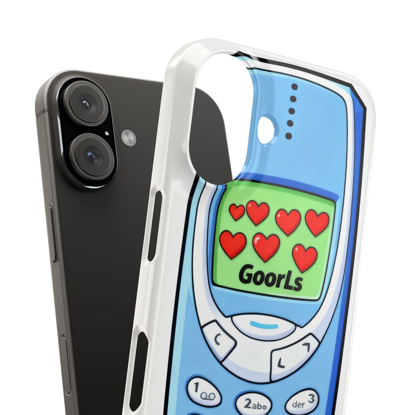 Retro Phone Slim Case | 'Goorls' Pixel Heart