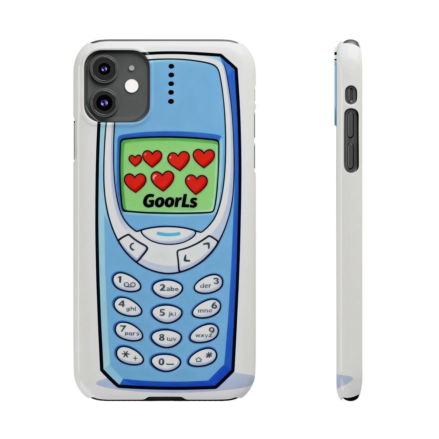 Retro Phone Slim Case | 'Goorls' Pixel Heart