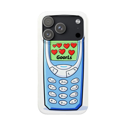 Retro Phone Slim Case | 'Goorls' Pixel Heart