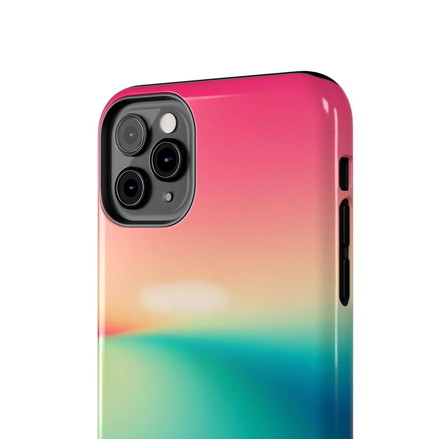 Pink,Green,Blue Gradient Tough Phone Cases  Durable Cover, Gift for Nature Lovers, Eco-Friendly Phone Protection, Spring Accessories