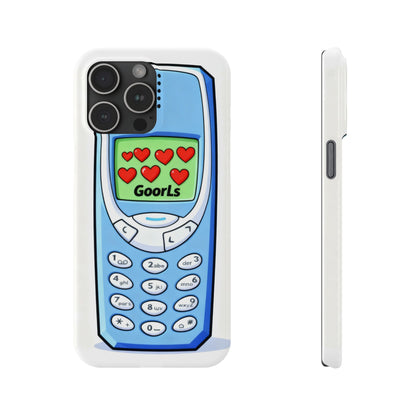 Retro Phone Slim Case | 'Goorls' Pixel Heart
