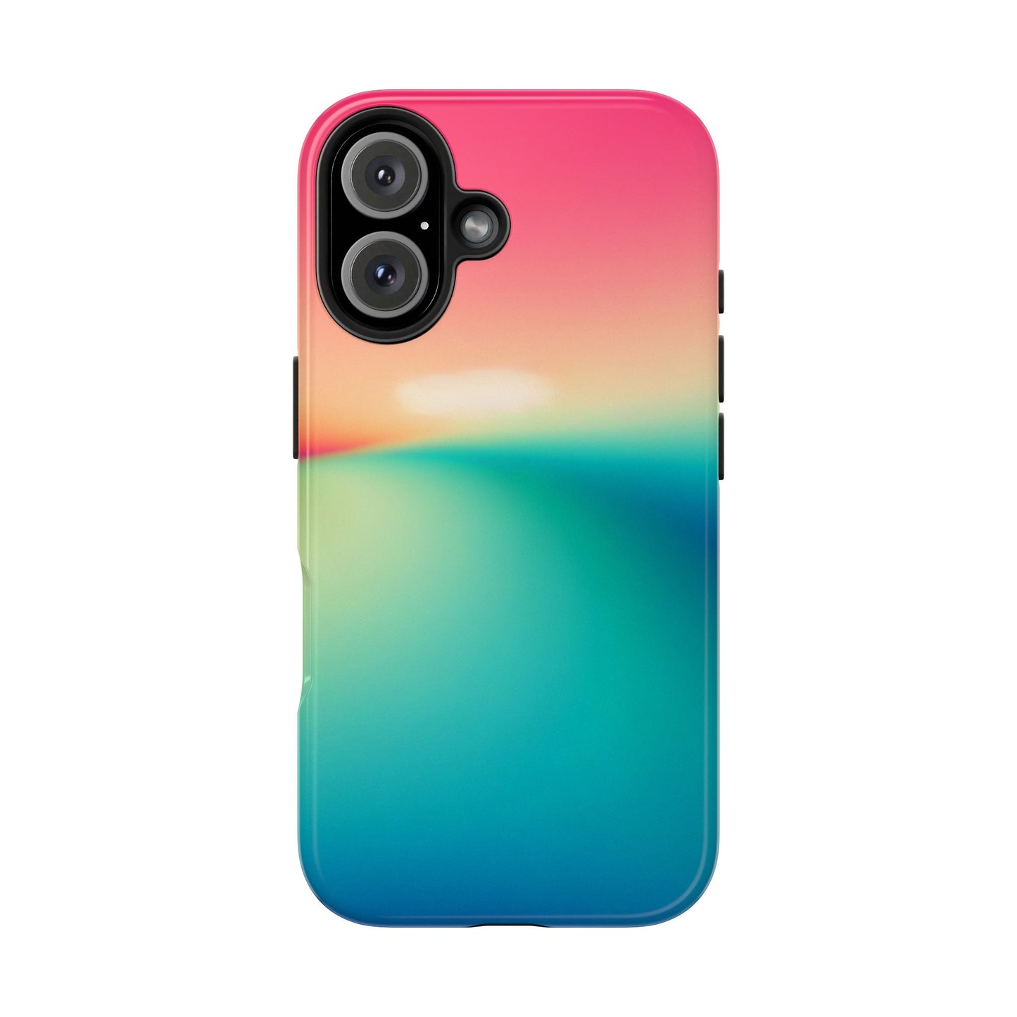 Pink,Green,Blue Gradient Tough Phone Cases  Durable Cover, Gift for Nature Lovers, Eco-Friendly Phone Protection, Spring Accessories