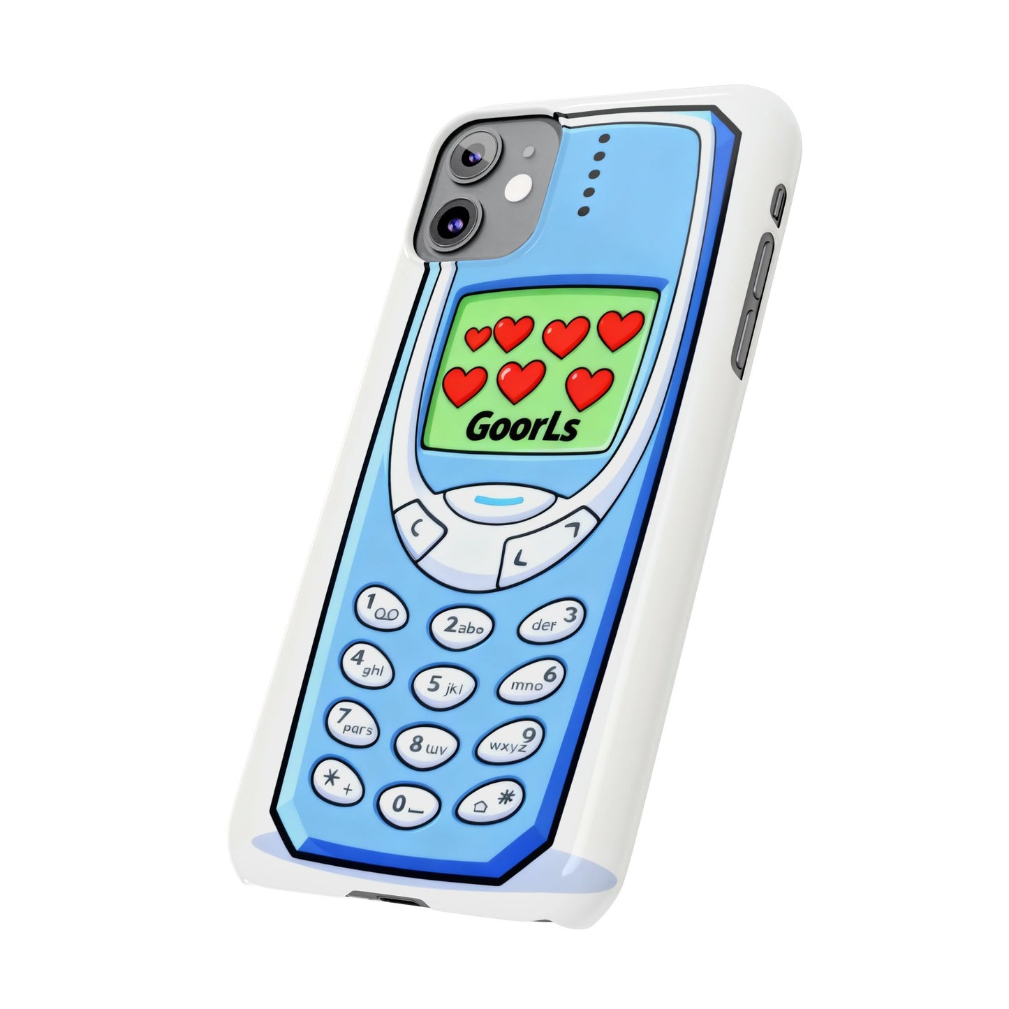 Retro Phone Slim Case | 'Goorls' Pixel Heart