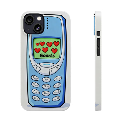 Retro Phone Slim Case | 'Goorls' Pixel Heart