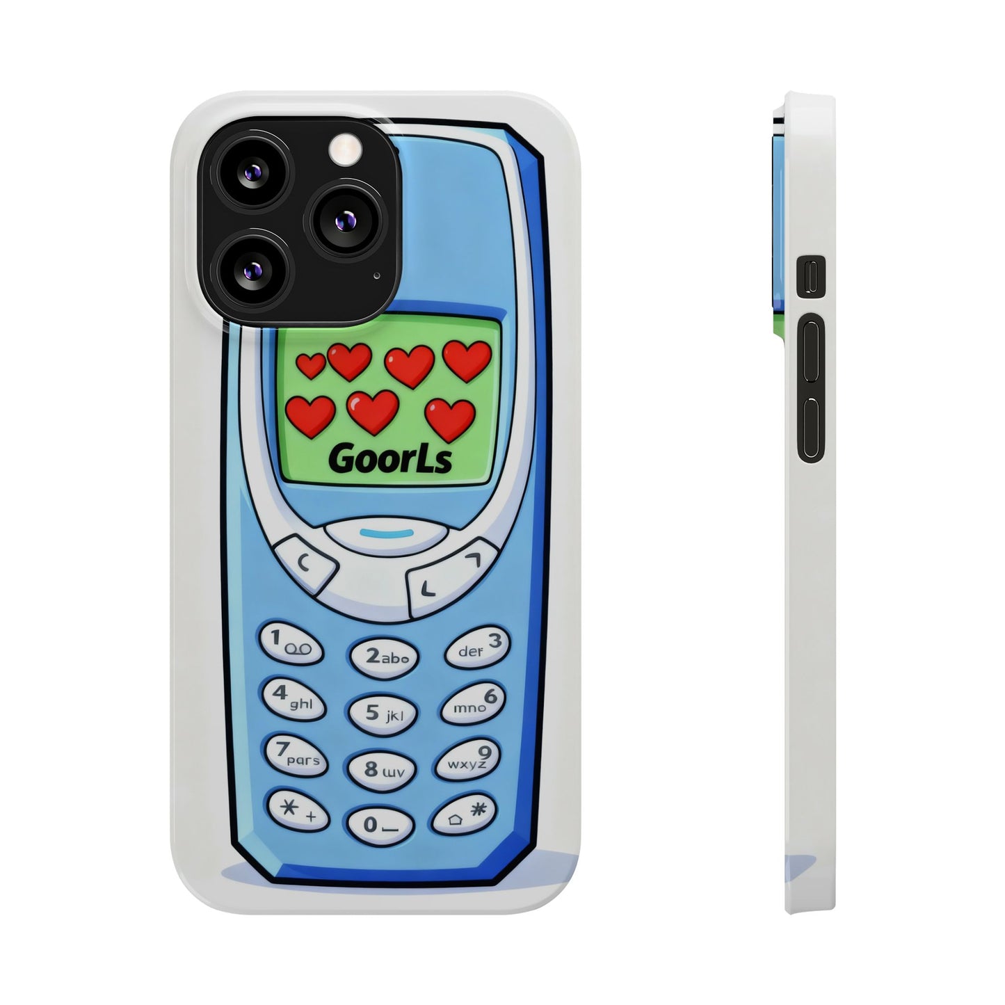 Retro Phone Slim Case | 'Goorls' Pixel Heart