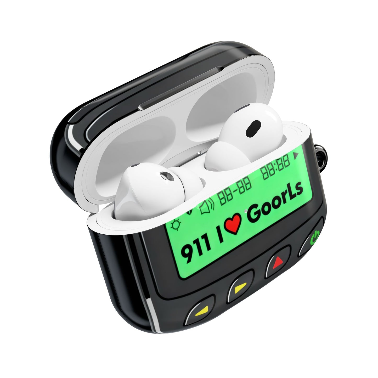 Pager Display AirPod Case | "911 I Love GoorLs" Retro Pager Design