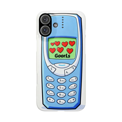 Retro Phone Slim Case | 'Goorls' Pixel Heart