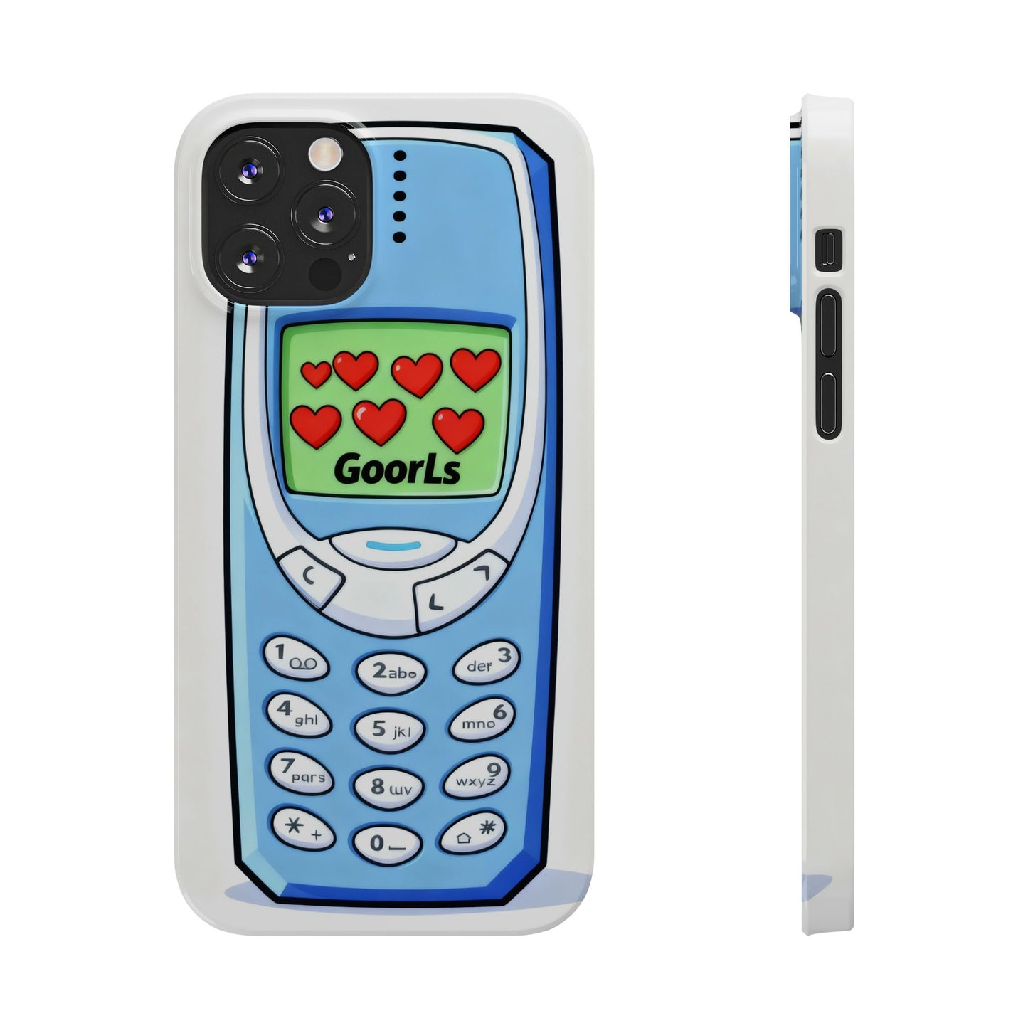 Retro Phone Slim Case | 'Goorls' Pixel Heart
