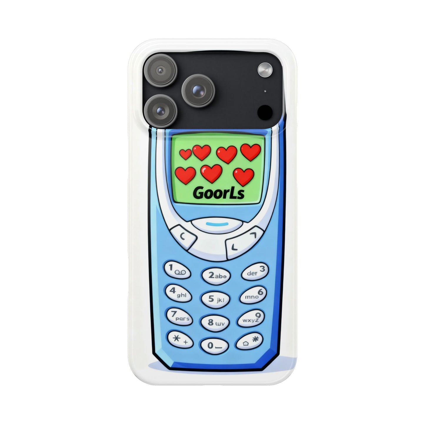 Retro Phone Slim Case | 'Goorls' Pixel Heart
