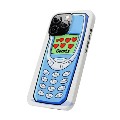 Retro Phone Slim Case | 'Goorls' Pixel Heart