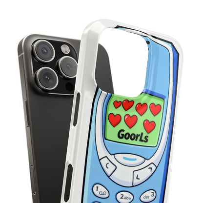 Retro Phone Slim Case | 'Goorls' Pixel Heart