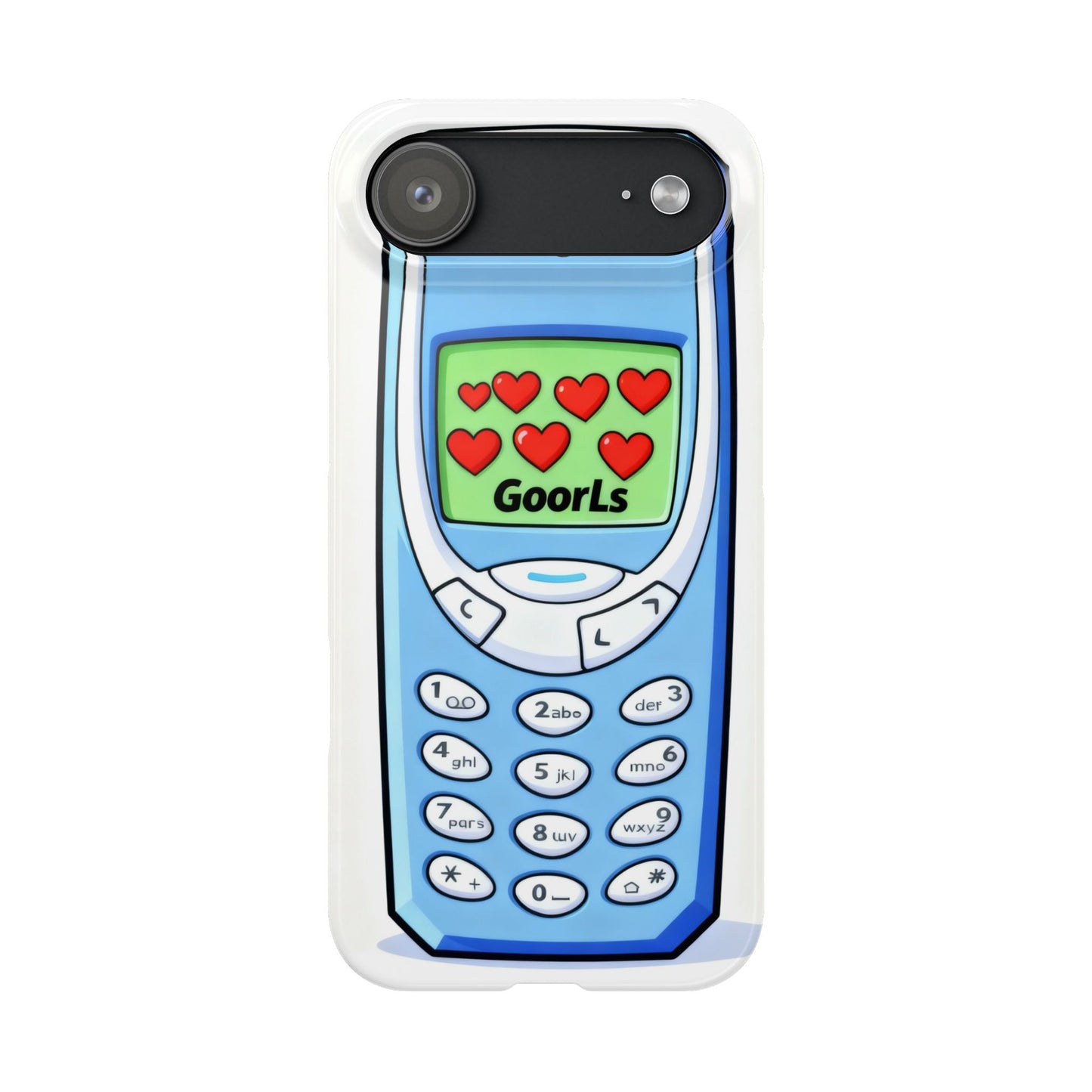 Retro Phone Slim Case | 'Goorls' Pixel Heart