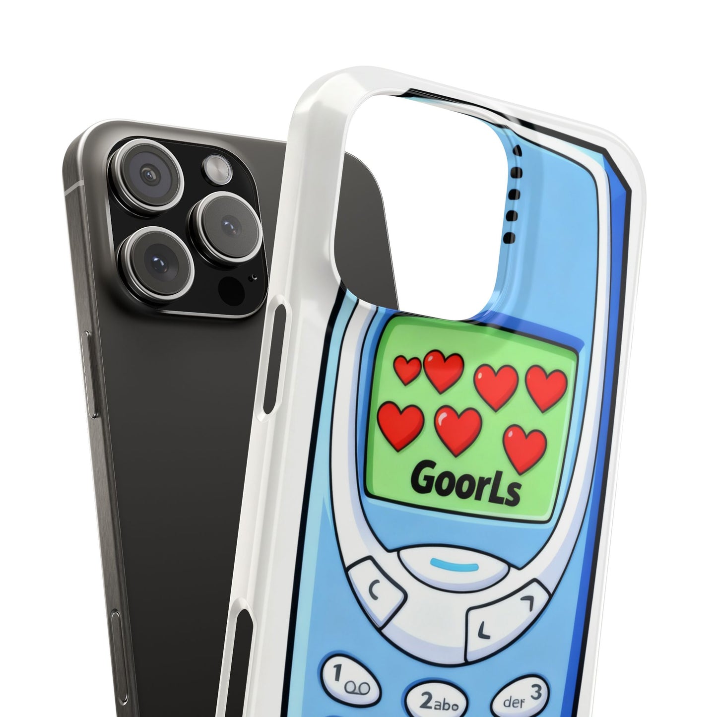 Retro Phone Slim Case | 'Goorls' Pixel Heart