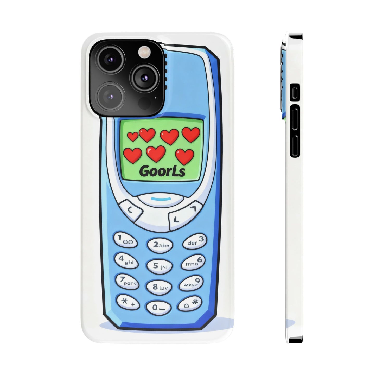 Retro Phone Slim Case | 'Goorls' Pixel Heart