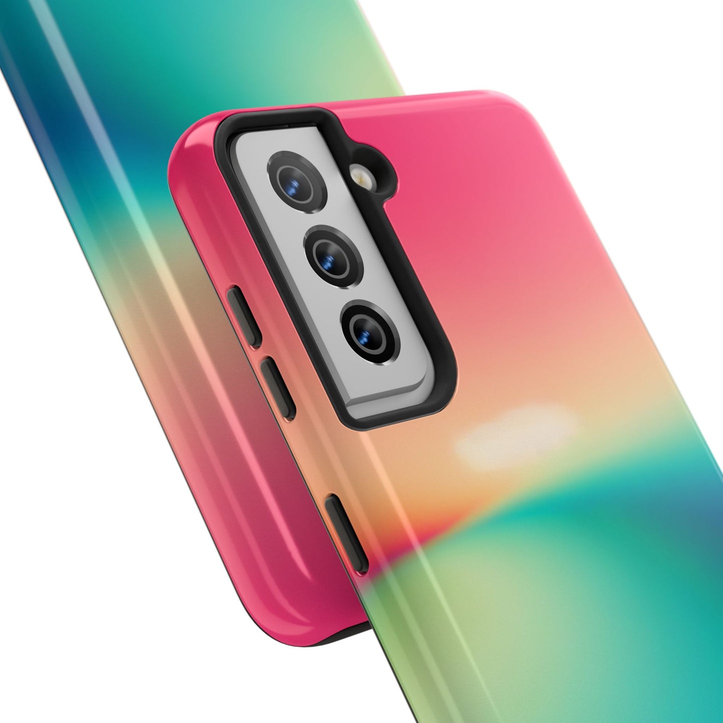 Pink,Green,Blue Gradient Tough Phone Cases  Durable Cover, Gift for Nature Lovers, Eco-Friendly Phone Protection, Spring Accessories