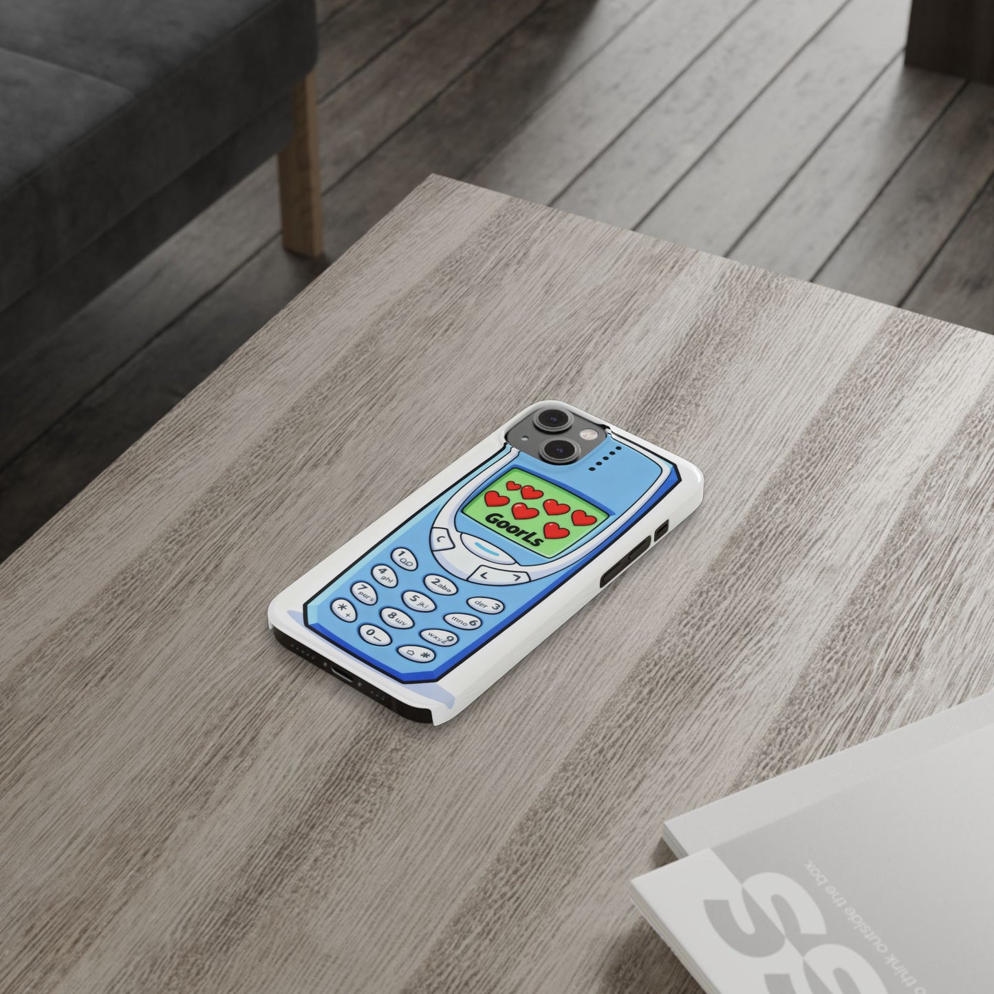 Retro Phone Slim Case | 'Goorls' Pixel Heart