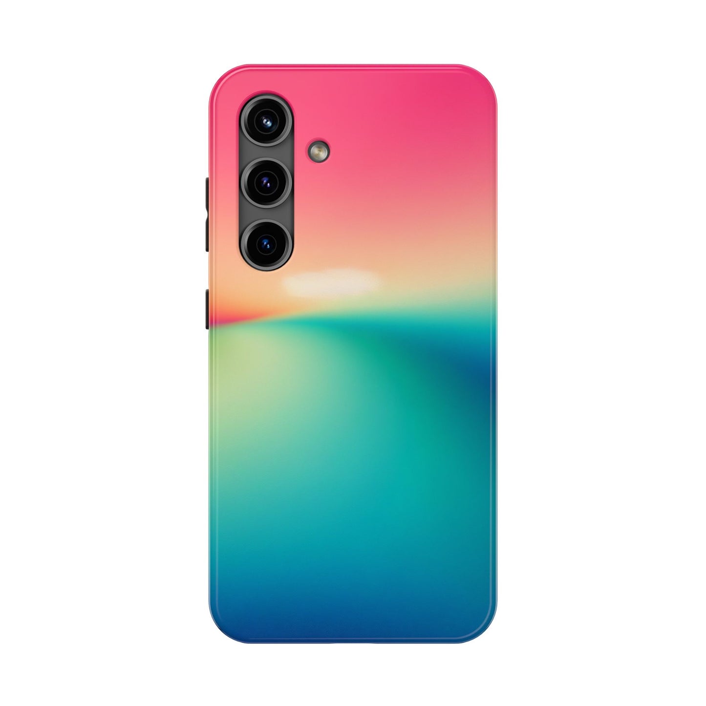 Pink,Green,Blue Gradient Tough Phone Cases  Durable Cover, Gift for Nature Lovers, Eco-Friendly Phone Protection, Spring Accessories