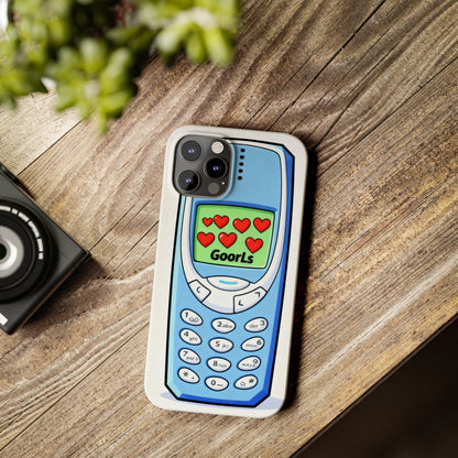 Retro Phone Slim Case | 'Goorls' Pixel Heart